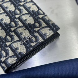 Replica di lusso di alta qualità Portafoglio verticale lungo Dior in jacquard obliquo beige/nero Imitazioni Cloni di alta qualità Portafoglio verticale lungo Dior in jacquard obliquo beige/nero firmate