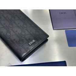 Portafoglio lungo Dior a due ante Dior Oblique Galaxy nero Portafoglio lungo Dior a due ante Dior Oblique Galaxy nero