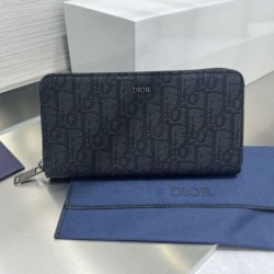 Replica di lusso Pari all'originale replica Dettagli perfetti Portafoglio lungo con cerniera Dior jacquard obliquo nero Imitazioni Cloni Pari all'originale replica Dettagli perfetti Portafoglio lungo con cerniera Dior jacquard obliquo nero firmate