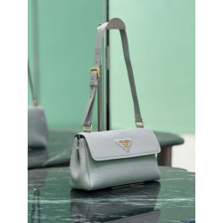 Borsa a tracolla Prada con patta 1BN022 Nero