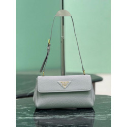 Borsa a tracolla Prada con patta 1BN022 Nero
