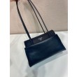 Qualità superiore replica Prada Passage di medie dimensioni con patta Re-Nylon 1BA495 Nero