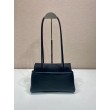 Qualità superiore replica Prada Passage di medie dimensioni con patta Re-Nylon 1BA495 Nero
