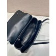 Qualità superiore replica Prada Passage di medie dimensioni con patta Re-Nylon 1BA495 Nero