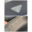 Qualità superiore replica Prada Passage di medie dimensioni con patta Re-Nylon 1BA495 Nero