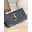 Dettagli perfetti Porta carte con cerniera YSL Saint Laurent Cassandre Matelassé Fragments Nero Oro Dettagli perfetti Porta carte con cerniera YSL Saint Laurent Cassandre Matelassé Fragments Nero Oro