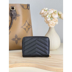 Qualità superiore replica Dettagli perfetti Portafoglio compatto YSL Saint Laurent Cassandre Matelassé Nero
