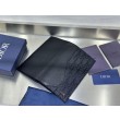 Qualità superiore replica Dettagli perfetti Portafoglio verticale lungo da uomo Dior Saddle jacquard obliquo nero
