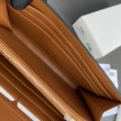 Qualità superiore replica di alta qualit&agrave; Portafoglio grande Celine in tela con chiusura a trionfo
