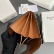 Qualità superiore replica di alta qualit&agrave; Portafoglio grande Celine in tela con chiusura a trionfo
