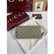 Pari all'originale replica di alta qualit&agrave; Portafoglio Gucci con cerniera interna GG 856562 Marrone