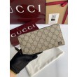 Pari all'originale replica di alta qualit&agrave; Portafoglio Gucci con cerniera interna GG 856562 Marrone