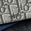 di alta qualit&agrave; Portafoglio lungo con zip Dior Saddle tela jacquard Oblique