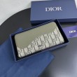 di alta qualit&agrave; Portafoglio lungo con zip Dior Saddle tela jacquard Oblique