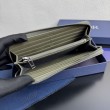 di alta qualit&agrave; Portafoglio lungo con zip Dior Saddle tela jacquard Oblique