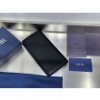Qualità superiore replica imitazione Portafoglio verticale Dior CD Icon in pelle di vitello martellata nera