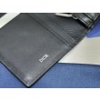 Qualità superiore replica imitazione Portafoglio verticale Dior CD Icon in pelle di vitello martellata nera