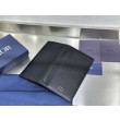Qualità superiore replica imitazione Portafoglio verticale Dior CD Icon in pelle di vitello martellata nera