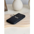 Pari all'originale replica Porta carte con cerniera YSL Saint Laurent Cassandre Matelassé Fragments Nero Argento Pari all'originale replica Porta carte con cerniera YSL Saint Laurent Cassandre Matelassé Fragments Nero Argento