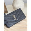 Pari all'originale replica Porta carte con cerniera YSL Saint Laurent Cassandre Matelassé Fragments Nero Argento Pari all'originale replica Porta carte con cerniera YSL Saint Laurent Cassandre Matelassé Fragments Nero Argento