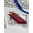 Portacarte Lady Dior con patta e l'iconica impuntura Cannage Rossa