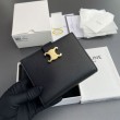 Alta gamma replica Portafoglio Celine con tracolla media Nino Nero
