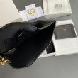 Qualità superiore replica Portafoglio compatto Celine con portamonete Triomphe nero