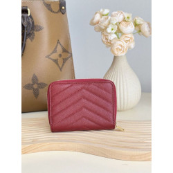 Alta gamma replica Portafoglio compatto YSL Saint Laurent Cassandre Matelassé Rosso