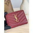 Alta gamma replica Portafoglio compatto YSL Saint Laurent Cassandre Matelassé Rosso Alta gamma replica Portafoglio compatto YSL Saint Laurent Cassandre Matelassé Rosso