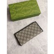 Qualità superiore replica Portafoglio continentale Gucci con emblema GG 821802 Nero
