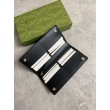 Qualità superiore replica Portafoglio continentale Gucci con emblema GG 821802 Nero