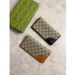 Qualità superiore replica Portafoglio continentale Gucci con emblema GG 821802 Nero