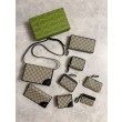 Qualità superiore replica Portafoglio continentale Gucci con emblema GG 821802 Nero