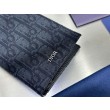 Portafoglio Dior lungo a due ante Dior Oblique Jacquard nero