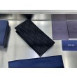 Portafoglio Dior lungo a due ante Dior Oblique Jacquard nero