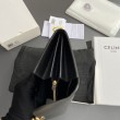 Qualità superiore replica Portafoglio grande Celine Triomphe Nero