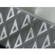 Alta gamma replica Portafoglio lungo con cerniera Dior in tela rivestita di diamanti grigio