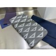 Alta gamma replica Portafoglio lungo con cerniera Dior in tela rivestita di diamanti grigio