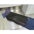 Portafoglio lungo con cerniera Dior jacquard obliquo nero