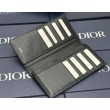 Portafoglio lungo Dior a due ante Dior Oblique Galaxy nero