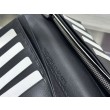 Portafoglio lungo verticale da uomo Dior con motivo a diamante CD