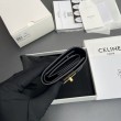 Portafoglio piccolo a tre ante CELINE 16 in pelle di vitello satinata Nero
