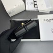 Portafoglio piccolo a tre ante CELINE 16 in pelle di vitello satinata Nero