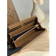 Alta gamma replica Portafoglio YSL Saint Laurent Monogram Continental con cerniera Caramello