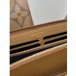 Alta gamma replica Portafoglio YSL Saint Laurent Monogram Continental con cerniera Caramello