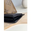 Pari all'originale replica Portafoglio YSL Saint Laurent Monogram Continental con cerniera Nero