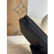 Pari all'originale replica Portafoglio YSL Saint Laurent Monogram Continental con cerniera Nero