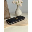 Qualità da grande replica Portafoglio YSL Saint Laurent Monogram Continental con cerniera Nero Oro