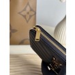 Qualità da grande replica Portafoglio YSL Saint Laurent Monogram Continental con cerniera Nero Oro
