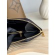 Qualità da grande replica Portafoglio YSL Saint Laurent Monogram Continental con cerniera Nero Oro